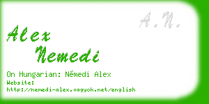 alex nemedi business card